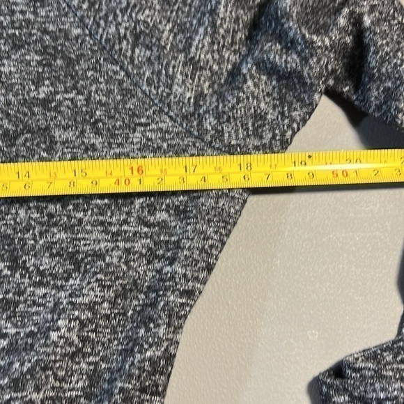 Athleta Solitude Raglan Sleeve Charcoal Black Stretchy Travel  Dress S - Picture 8 of 9